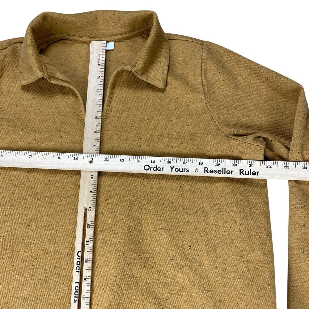 J. Jill Purejill Diagonal-Knit Folded-Collar Top Size Large - Picture 2 of 12